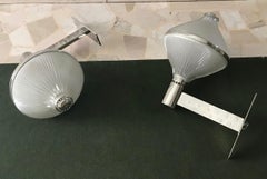 Studio BBPR Artemide Applique in ottone nichelato e vetro stampato, 1963, Italia