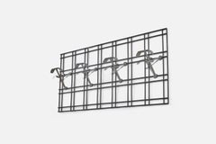 Studio BBPR 'Attribution' Coat Rack, Metal, Italy, 1950s