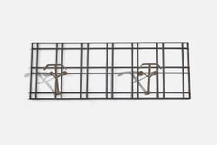 Studio BBPR 'Attribution' Coat Rack, Metal, Italy, 1950s