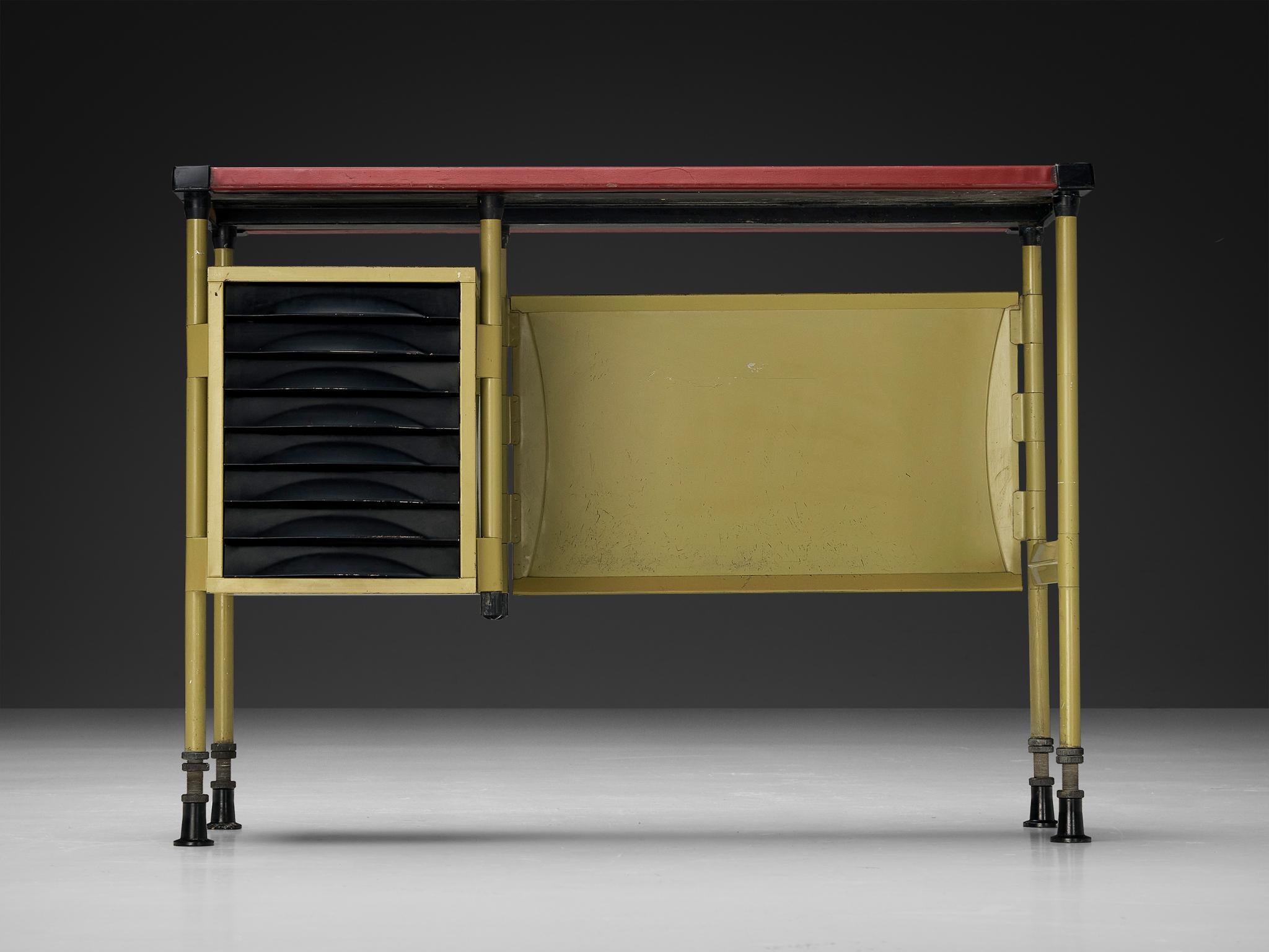 Italian Studio BBPR for Olivetti Small 'Spazio' Desk with Drawers For Sale