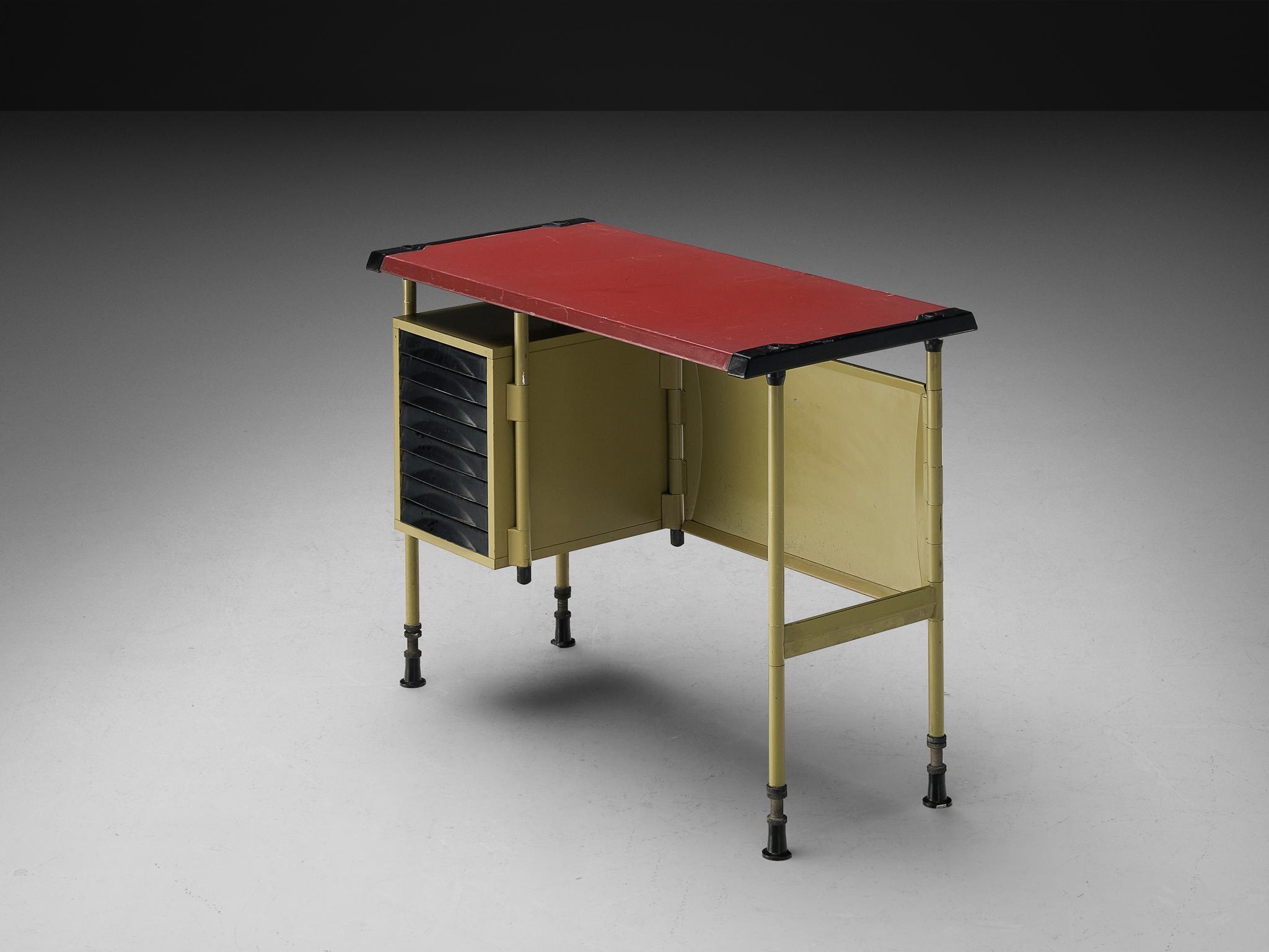 Mid-20th Century Studio BBPR for Olivetti Small 'Spazio' Desk with Drawers For Sale