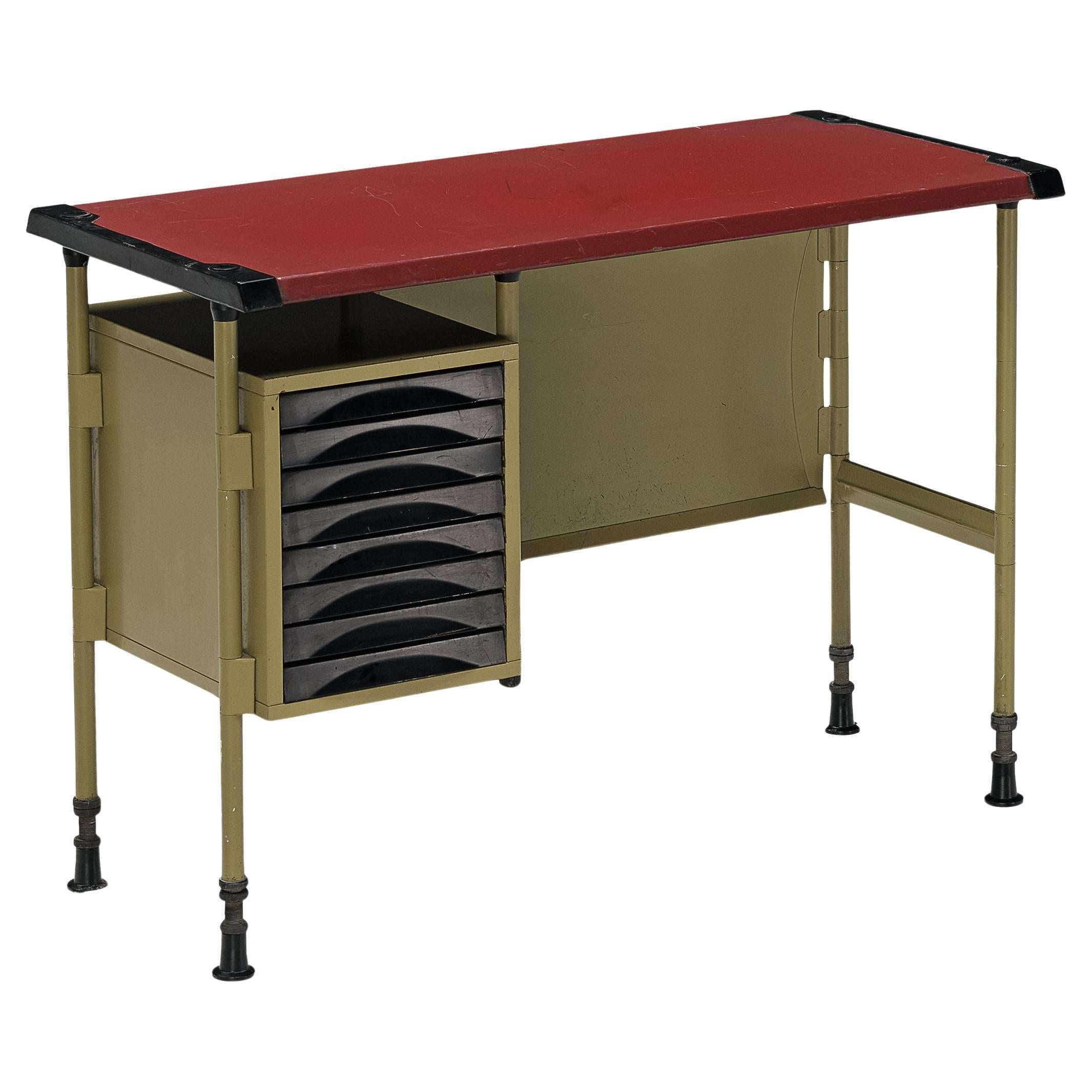 Studio BBPR for Olivetti Small 'Spazio' Desk with Drawers  For Sale