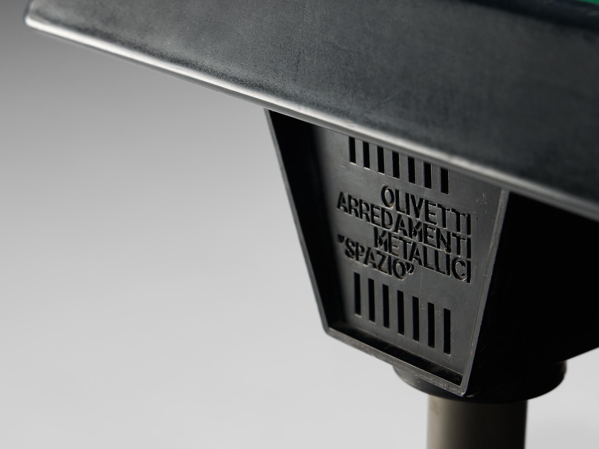 Mid-20th Century Studio BBPR for Olivetti 'Spazio' Desk in Grey Coated Steel For Sale