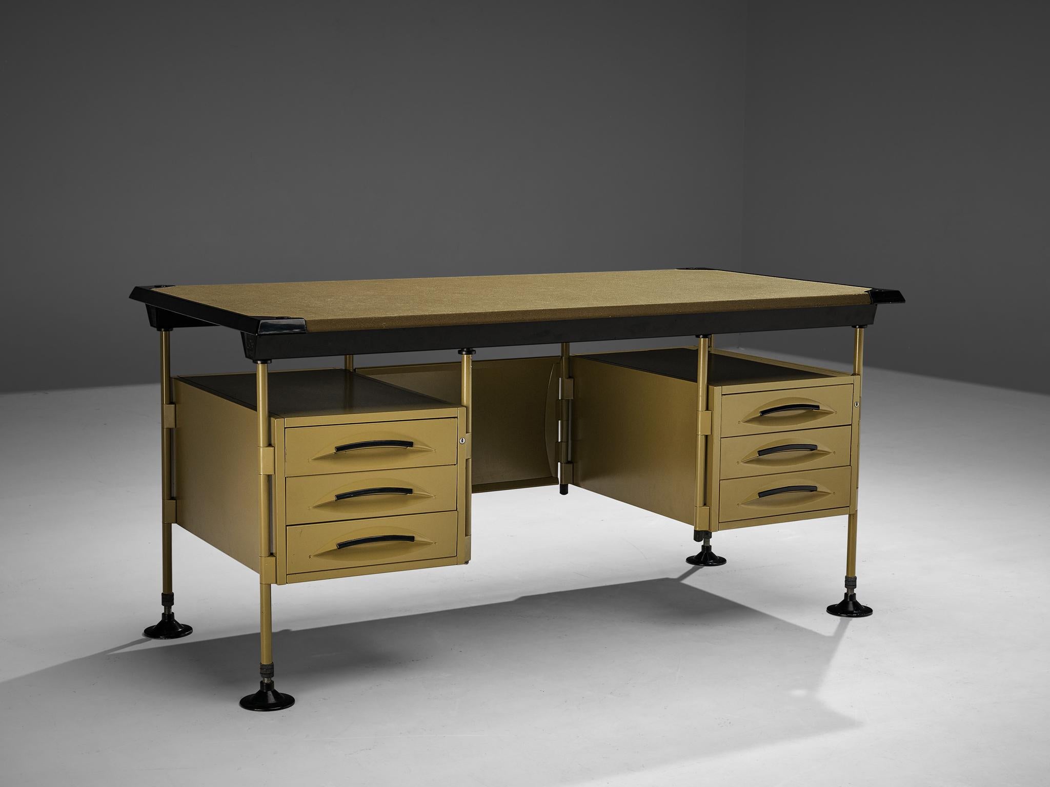 Italian Studio BBPR for Olivetti 'Spazio' Desk with Drawers