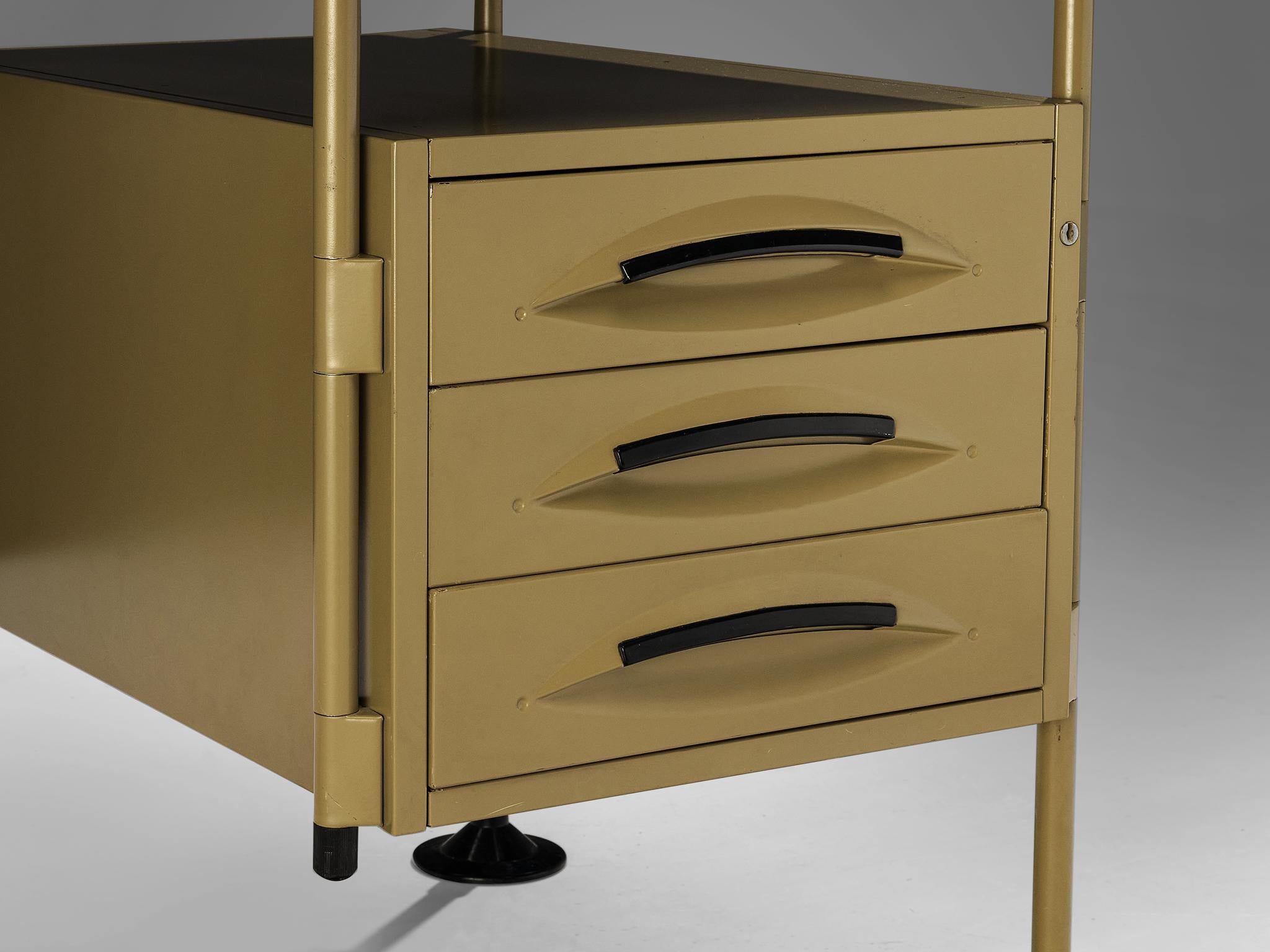 Steel Studio BBPR for Olivetti 'Spazio' Desk with Drawers