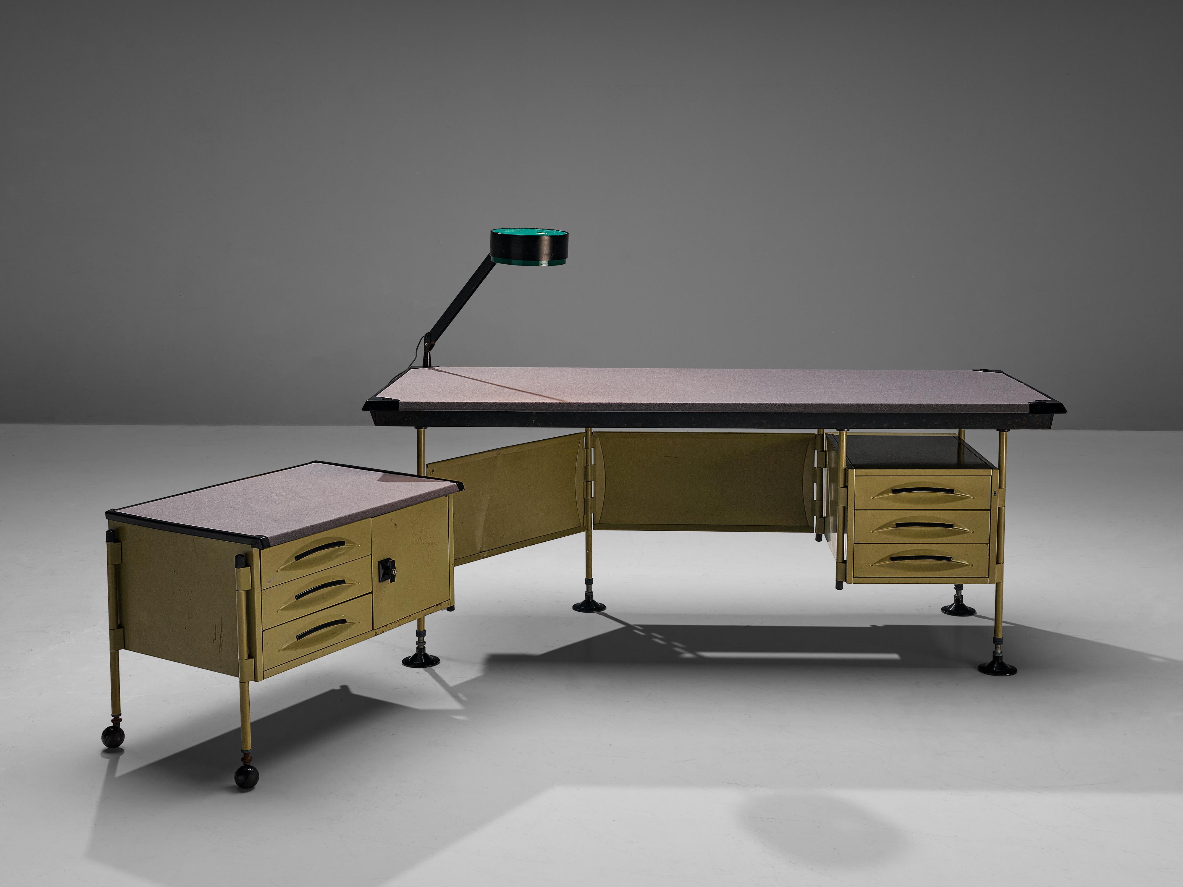 Studio BBPR for Olivetti 'Spazio' Desk with Original Lamp 3