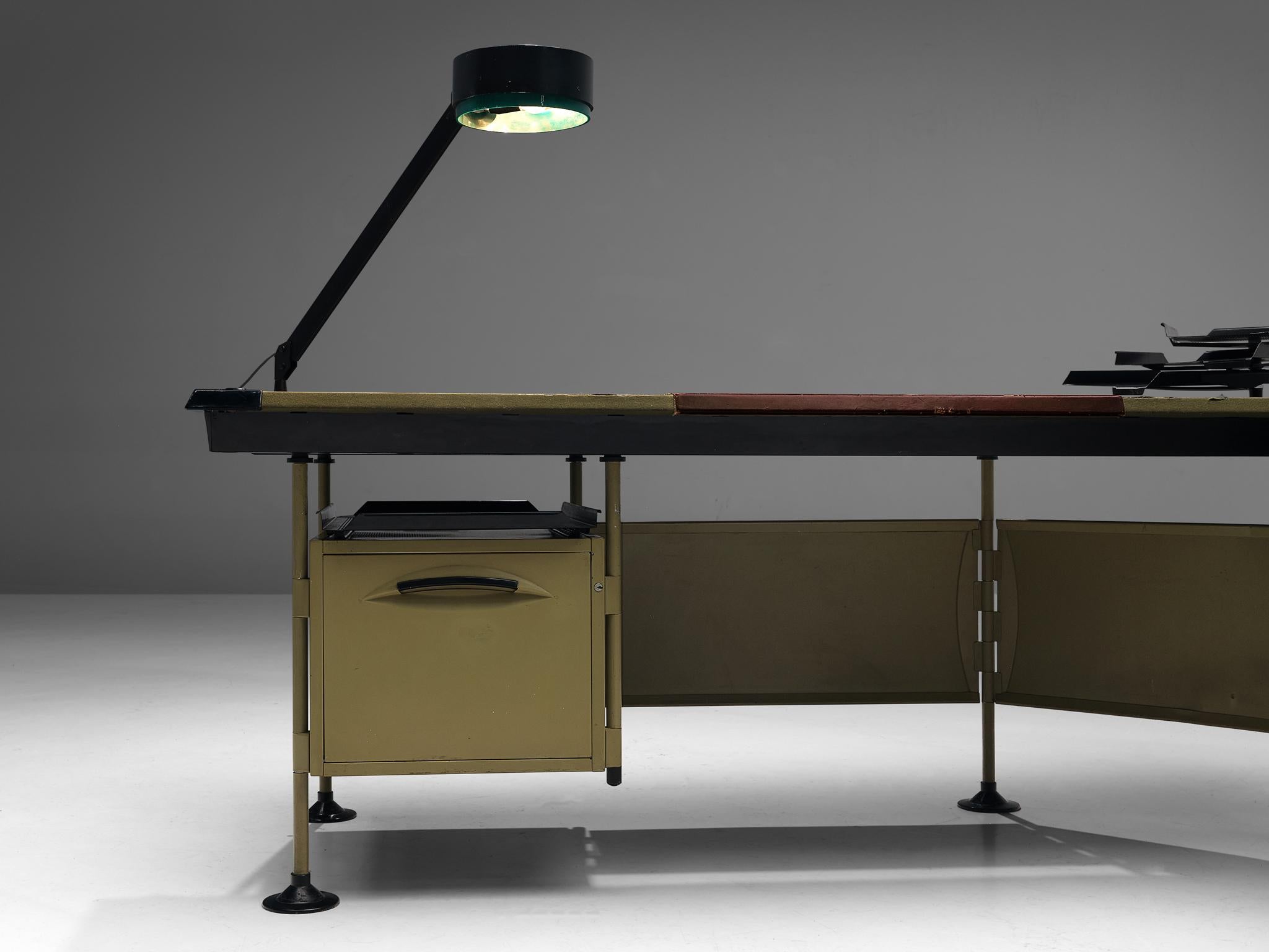Italian Studio BBPR for Olivetti 'Spazio' Desk with Original Lamp