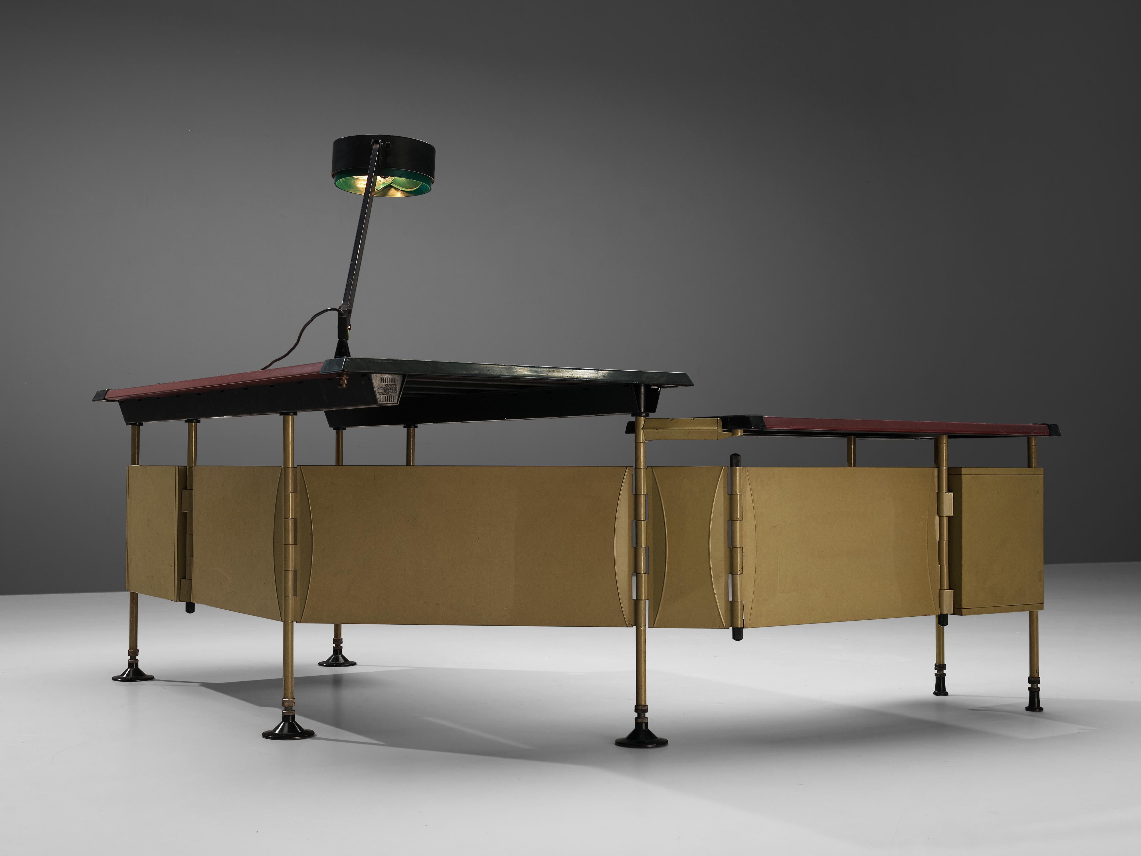 Mid-20th Century Studio BBPR for Olivetti 'Spazio' Desk with Original Lamp