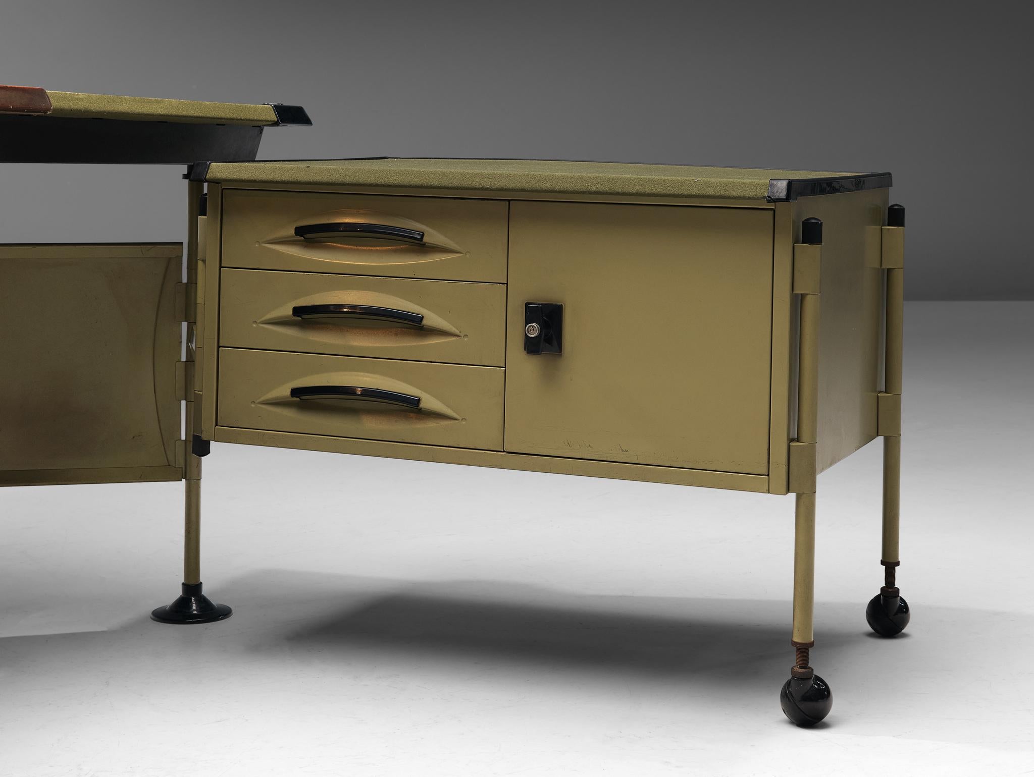 Mid-20th Century Studio BBPR for Olivetti 'Spazio' Desk with Original Lamp