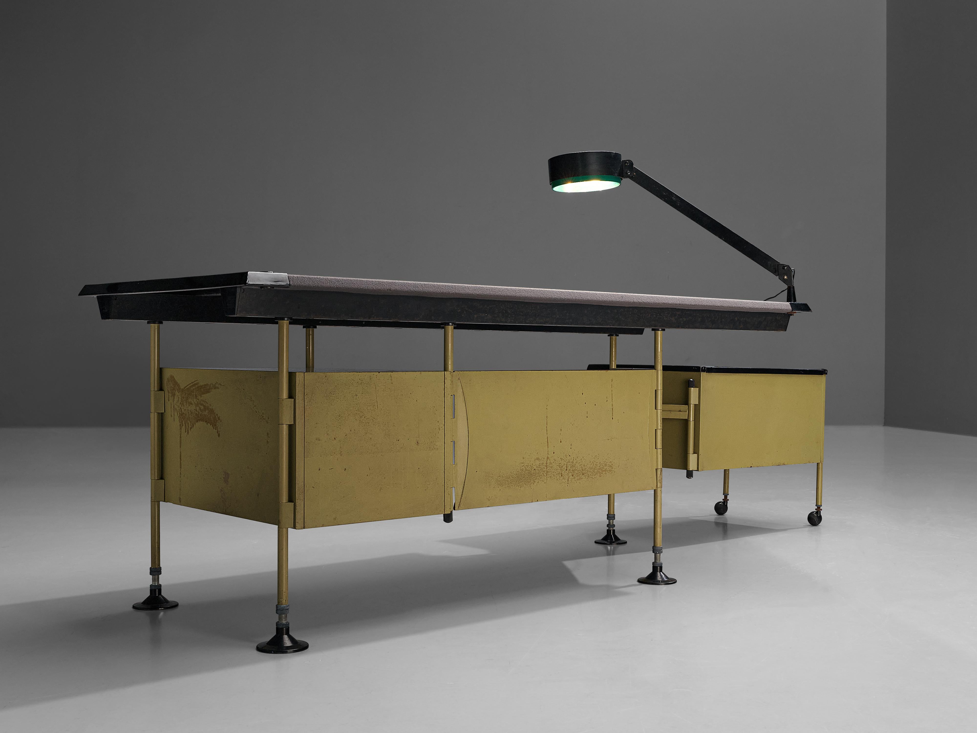 Studio BBPR for Olivetti 'Spazio' Desk with Original Lamp 1