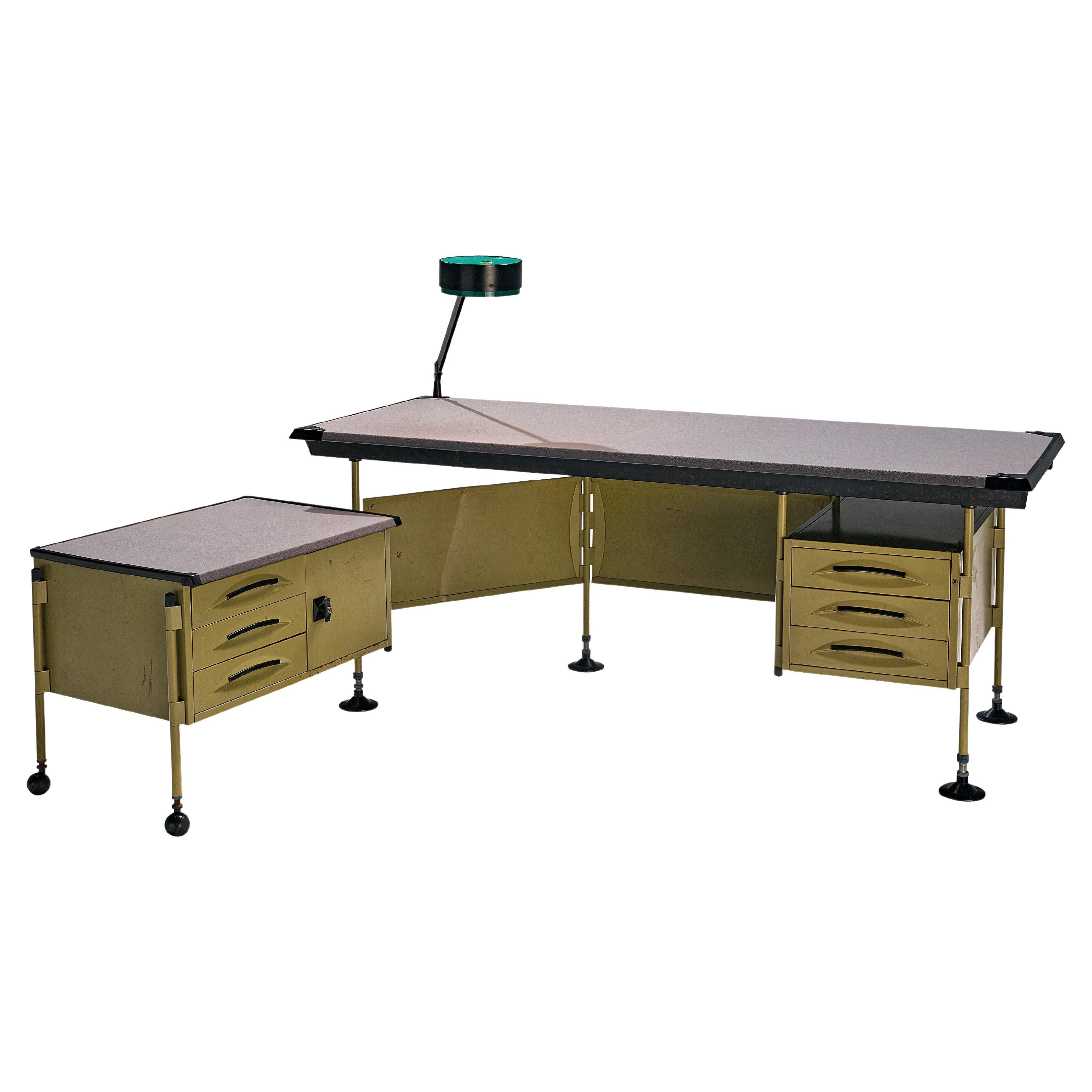 Studio BBPR for Olivetti 'Spazio' Desk with Original Lamp