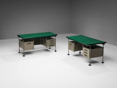 Studio BBPR for Olivetti 'Spazio' Desks in Grey Coated Steel