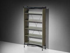 Estantería «Spazio» de Studio BBPR para Olivetti, en acero gris