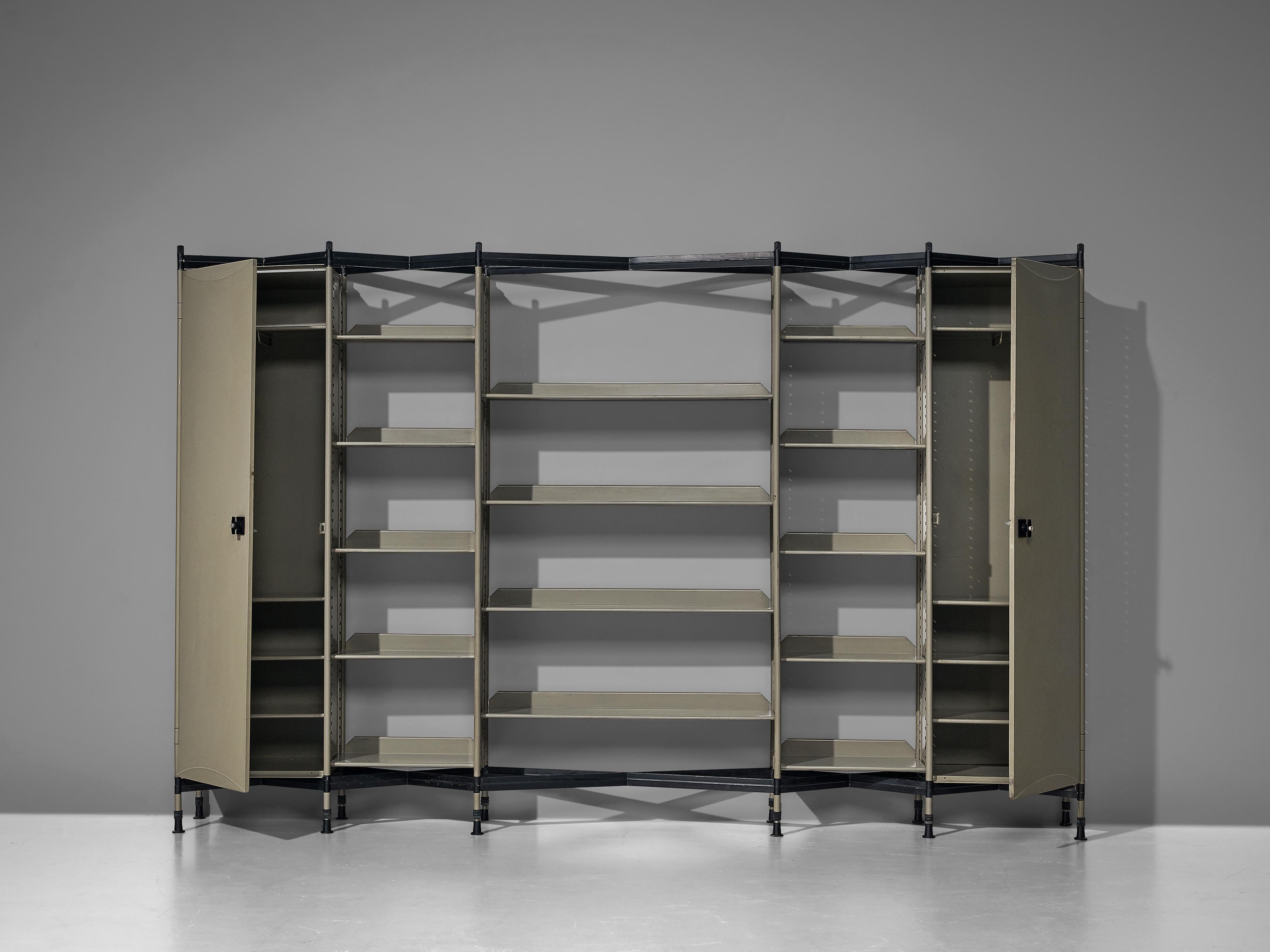 Studio BBPR for Olivetti 'Spazio' Shelving System in Metal For Sale 3