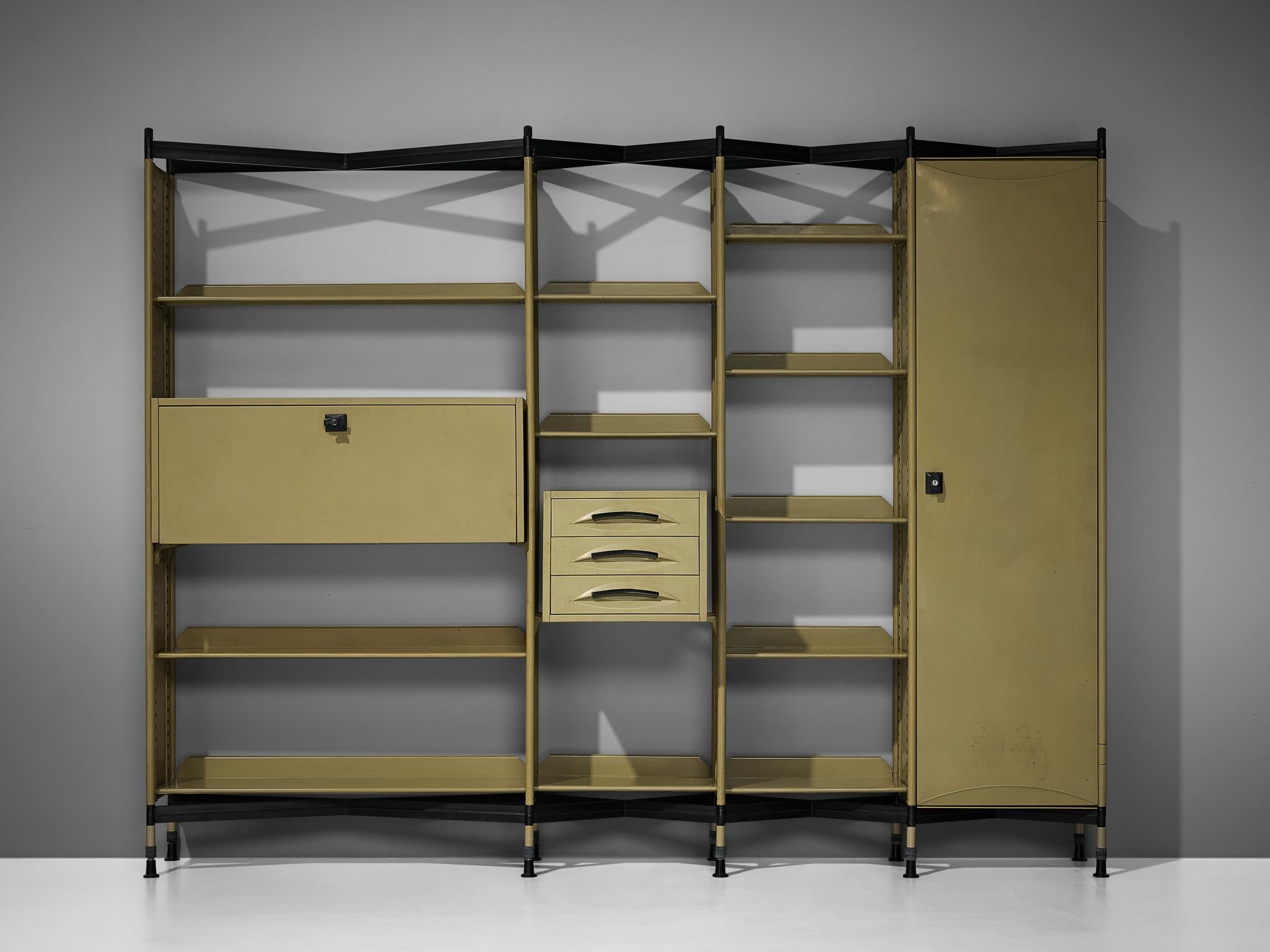 Mid-Century Modern Studio BBPR for Olivetti 'Spazio' Shelving System in Metal