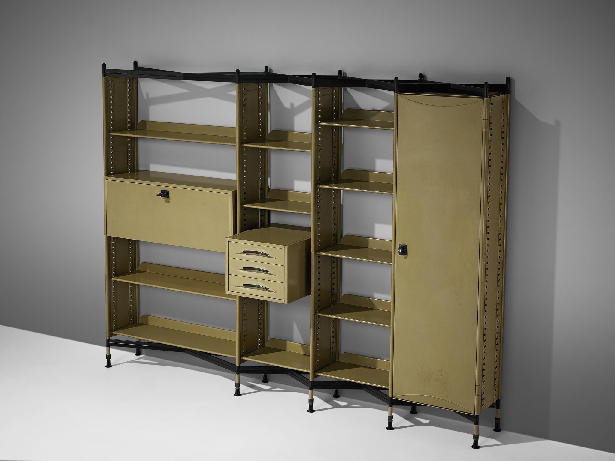 Mid-20th Century Studio BBPR for Olivetti 'Spazio' Shelving System in Metal