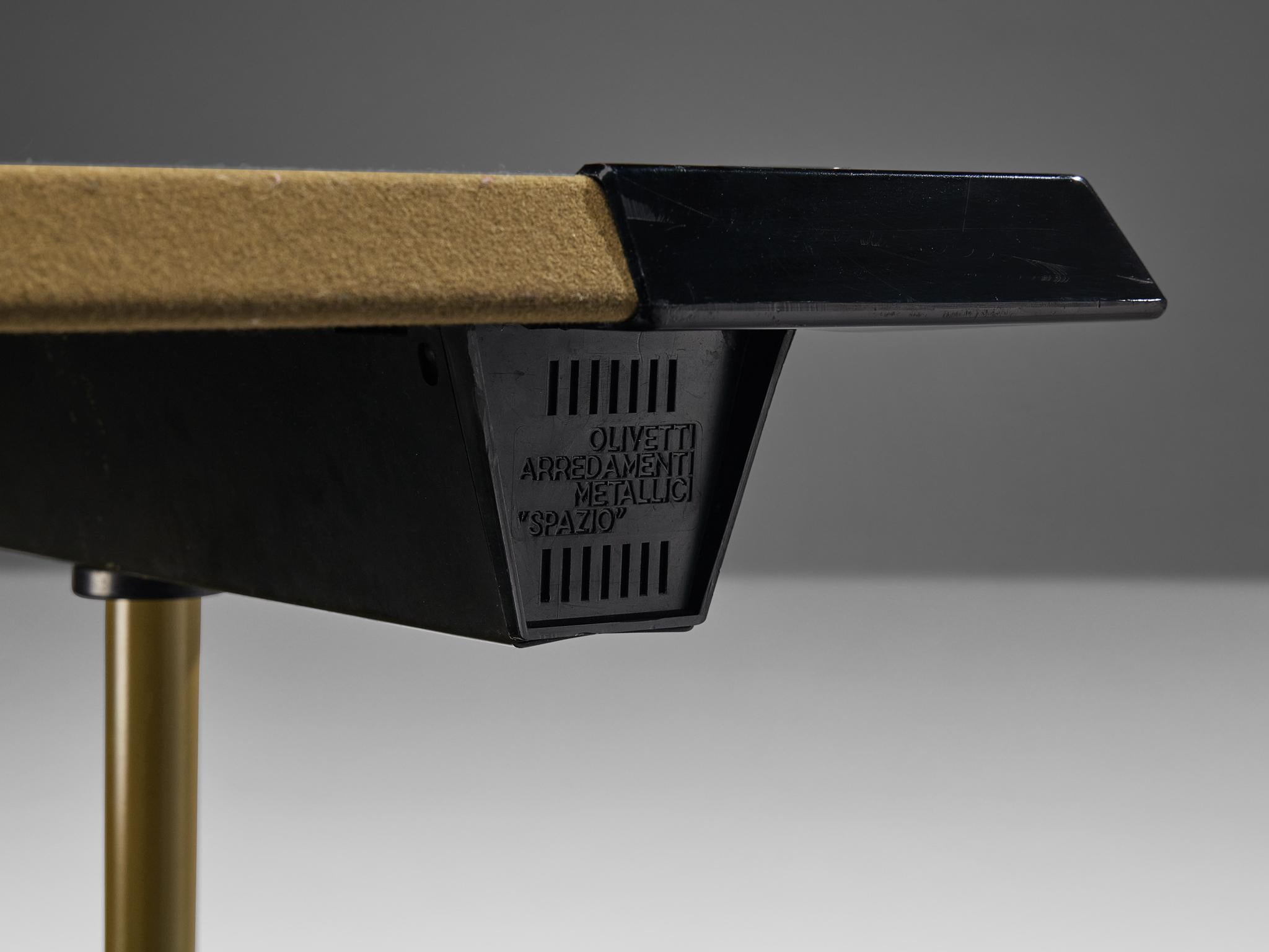 Studio BBPR pour Olivetti 'Spazio' Sideboard en acier revêtu de vert 3
