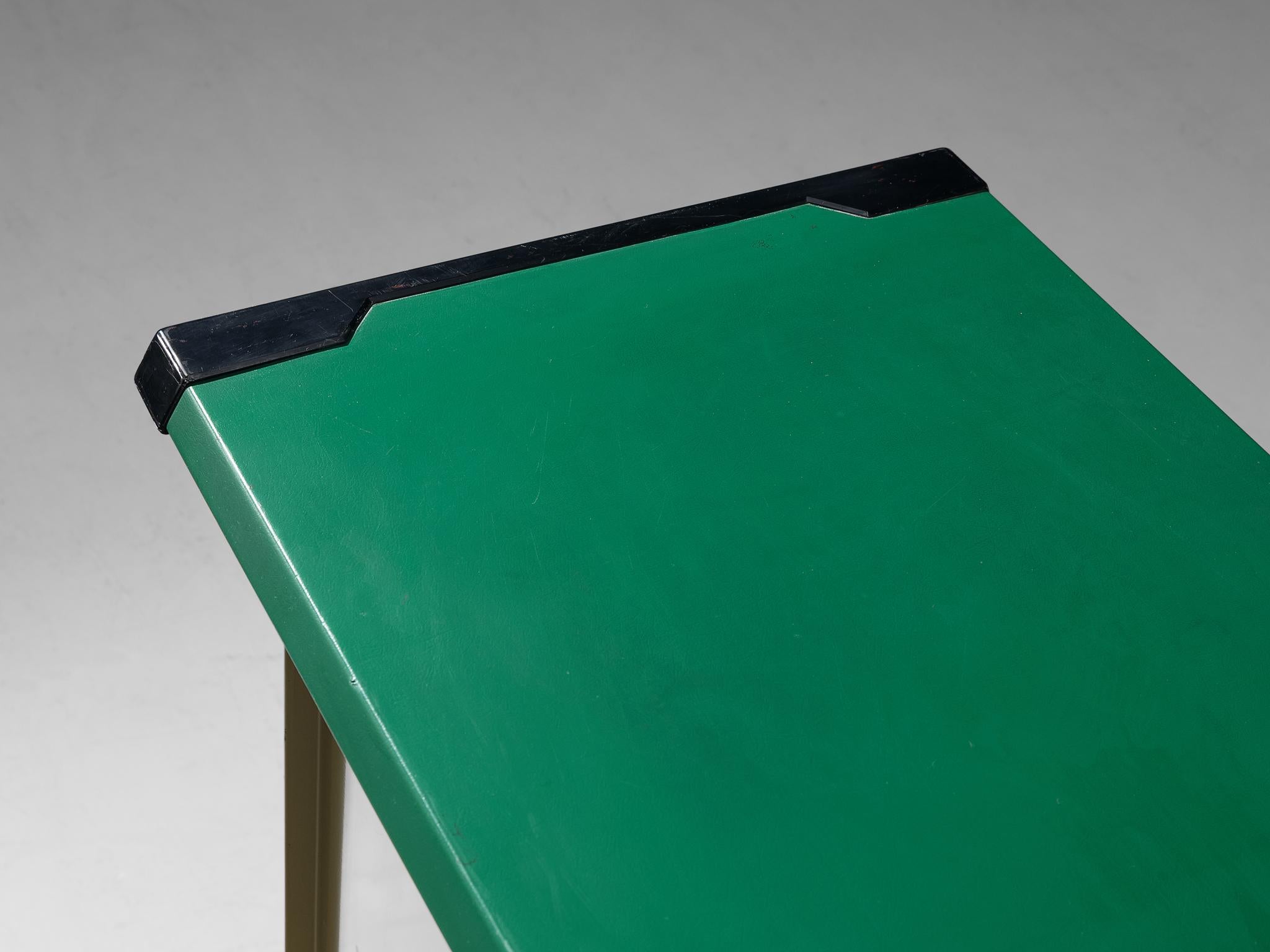 Italian Studio BBPR for Olivetti ‘Spazio’ Sideboard in Green Coated Steel  For Sale
