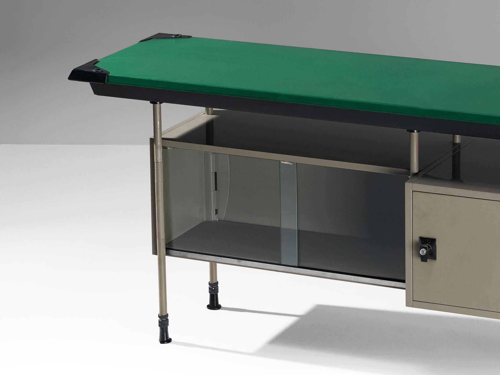 Mid-20th Century Studio BBPR for Olivetti 'Spazio' Sideboard in Grey Coated Steel