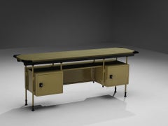 Studio BBPR pour Olivetti 'Spazio' Sideboard en acier laqué jaune