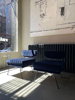 Studio BBPR Pair of Armchairs, Custom Raf Simons Fabric