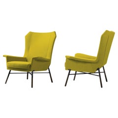 Studio B.B.P.R. Paire de chaises longues 'Giulietta' en tissu pour Arflex 1958