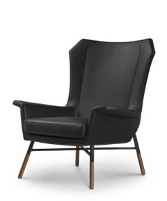 Studio B.B.P.R. Pair of 'Giulietta' Lounge Chairs in Leather for Arflex