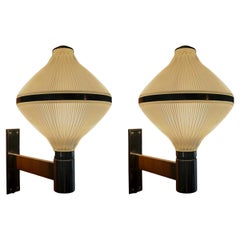 Studio B.B.P.R. Pair of Polimnia Mid-Century Wall Lamps, Italy