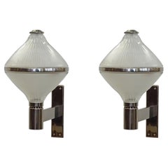 Studio BBPR Pareja de lámparas de pared Polimnia para Artemide, Italia Años 60