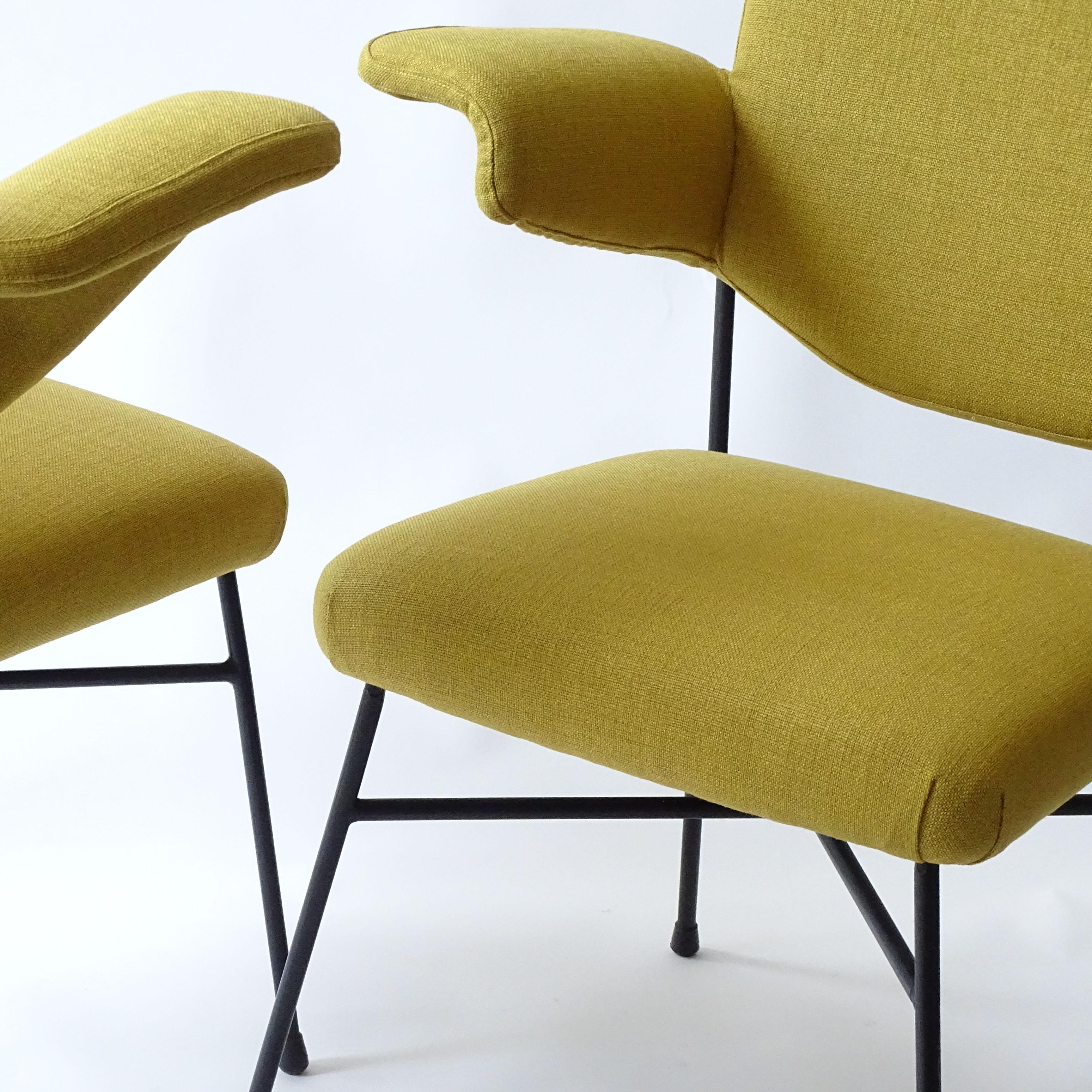 Mid-Century Modern Studio BBPR Paire de fauteuils Urania pour Arflex, Italie, 1954 en vente