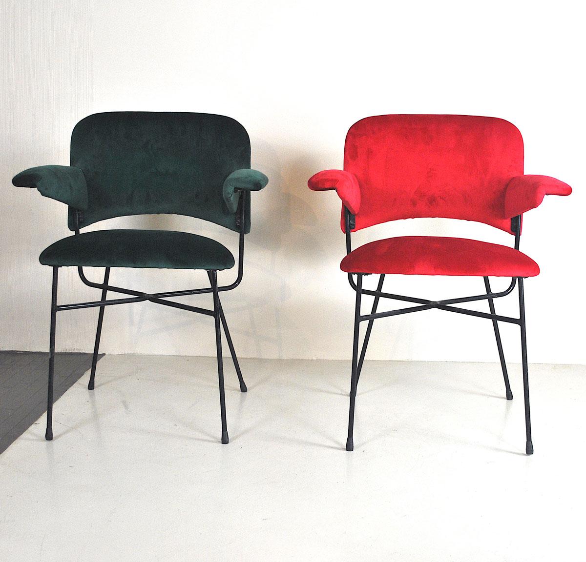 Studio BBPR Set of Two Italian Chairs Urania Model (Moderne der Mitte des Jahrhunderts)