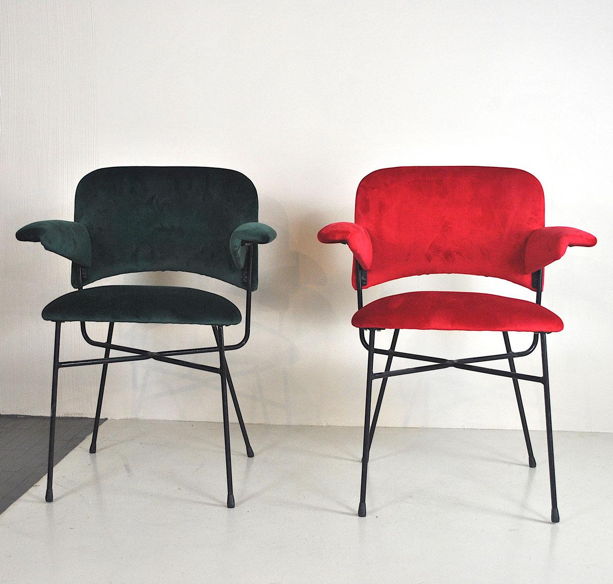 Studio BBPR Set of Two Italian Chairs Urania Model In Good Condition In bari, IT