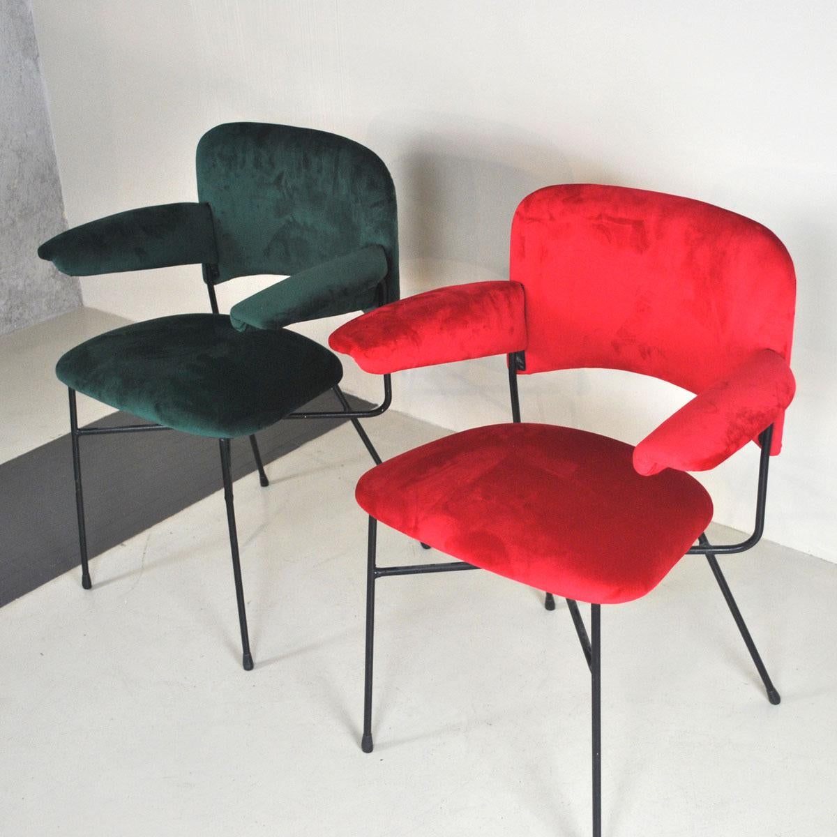 Studio BBPR Set of Two Italian Chairs Urania Model 2