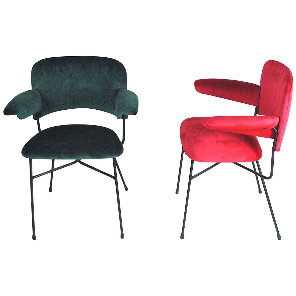 Studio BBPR Set of Two Italian Chairs Urania Model