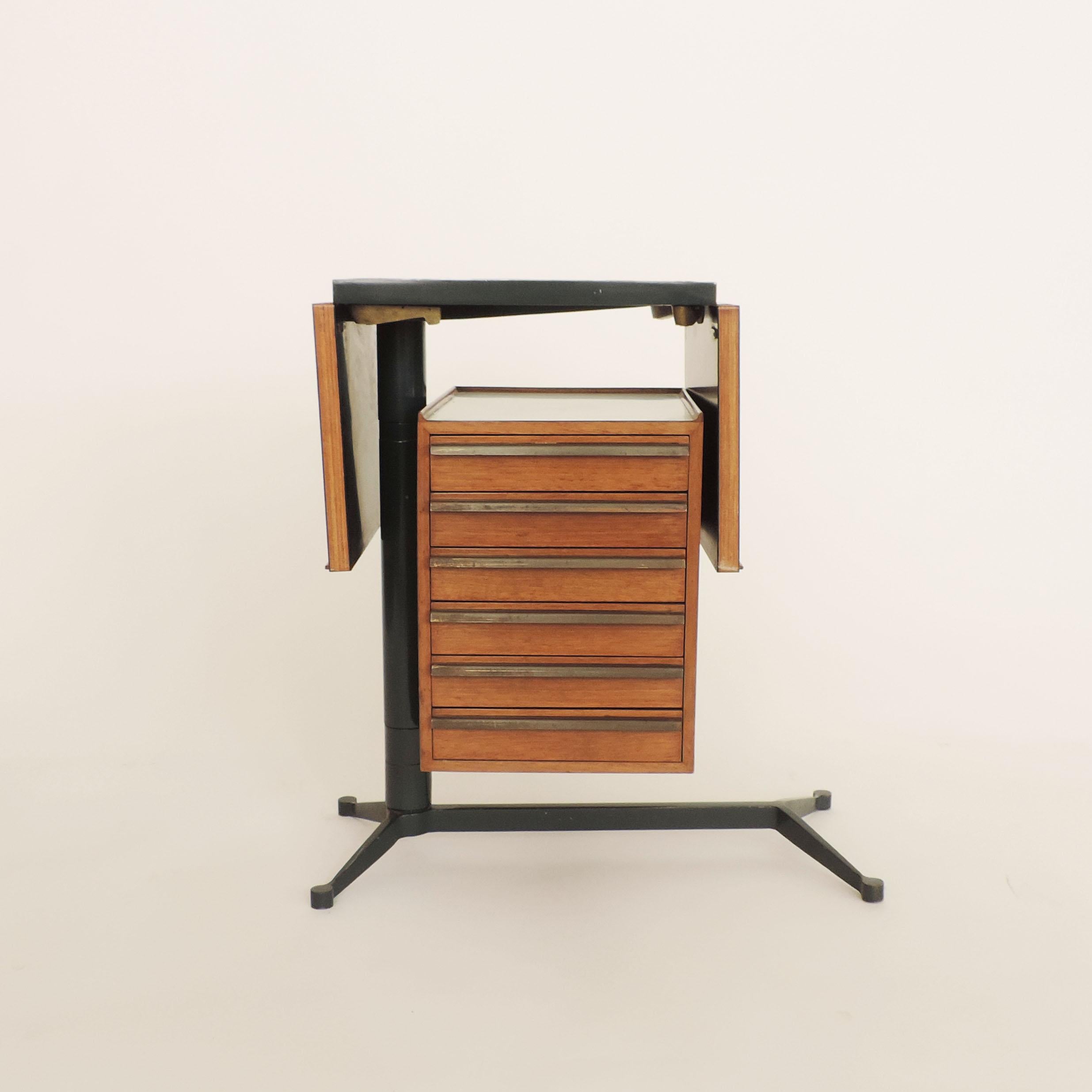 Mid-Century Modern Studio BBPR Small Adjustable Desk for the Olivetti Store in New York, Italy 1954 For Sale