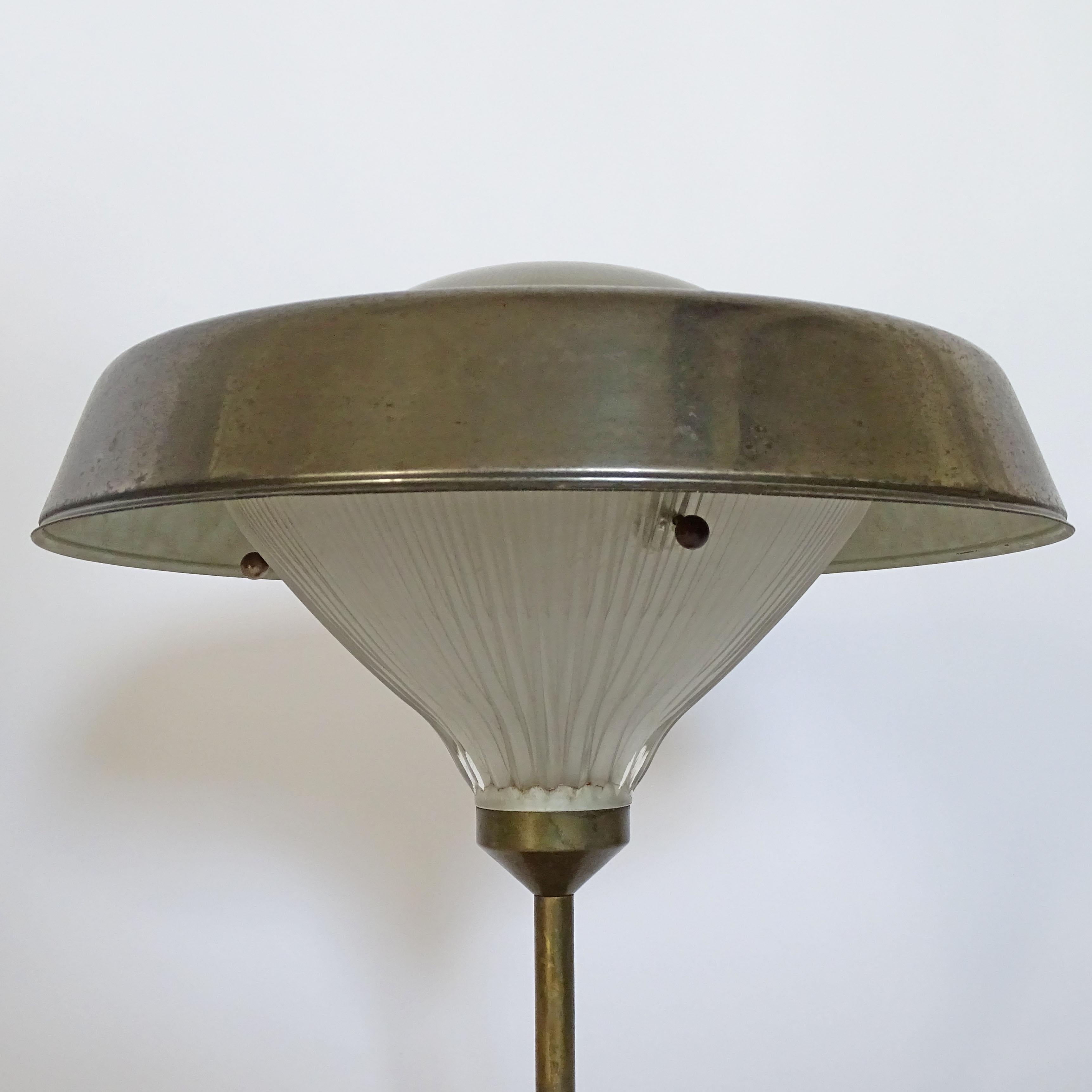 Burnished Studio BBPR Table Lamp for Artemide, Italy, 1963 For Sale