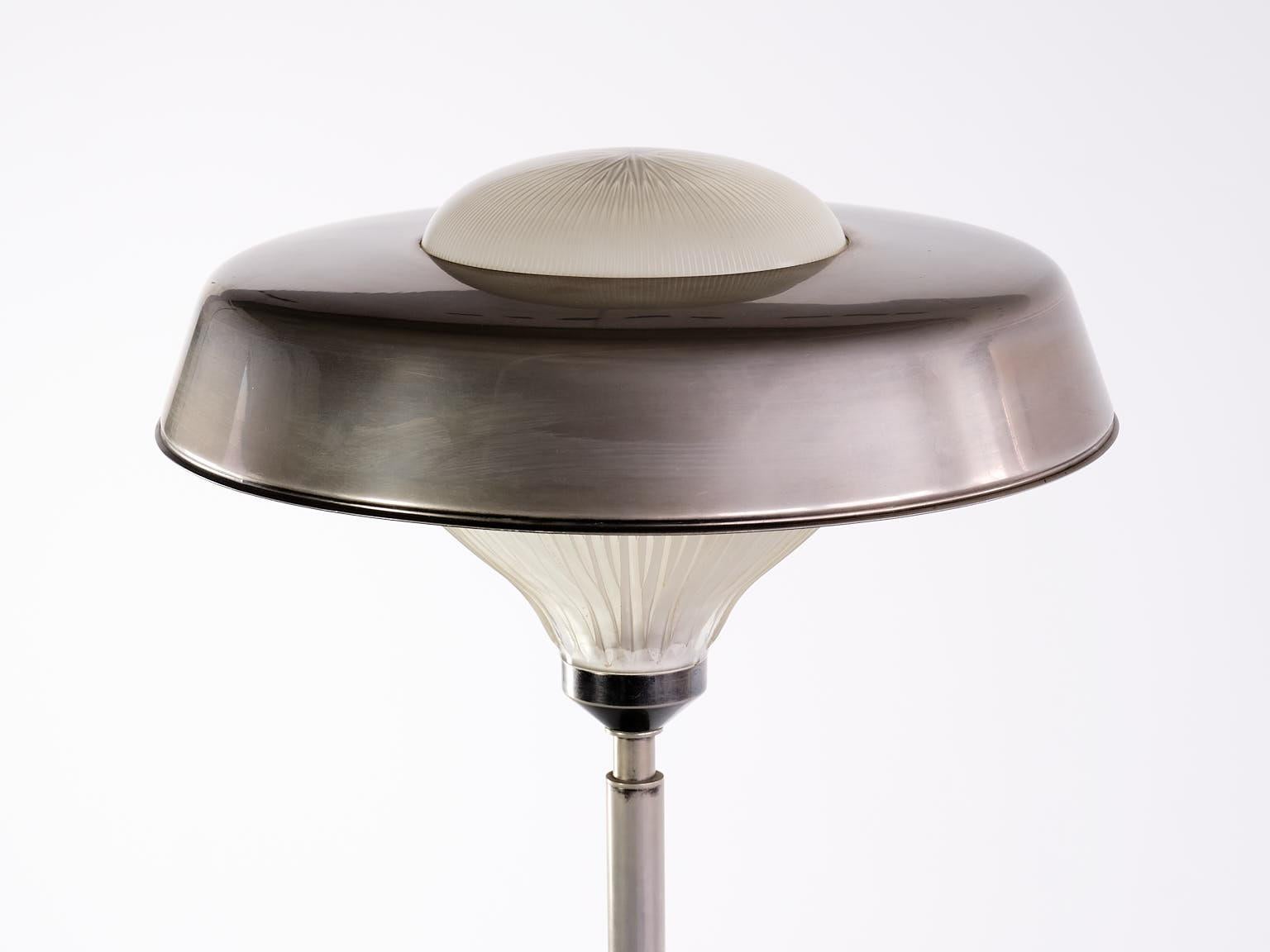 Mid-20th Century Studio BBPR 'Talia' Floor Lamp in Steel and Glass, Artemide, Italy, 1962 For Sale
