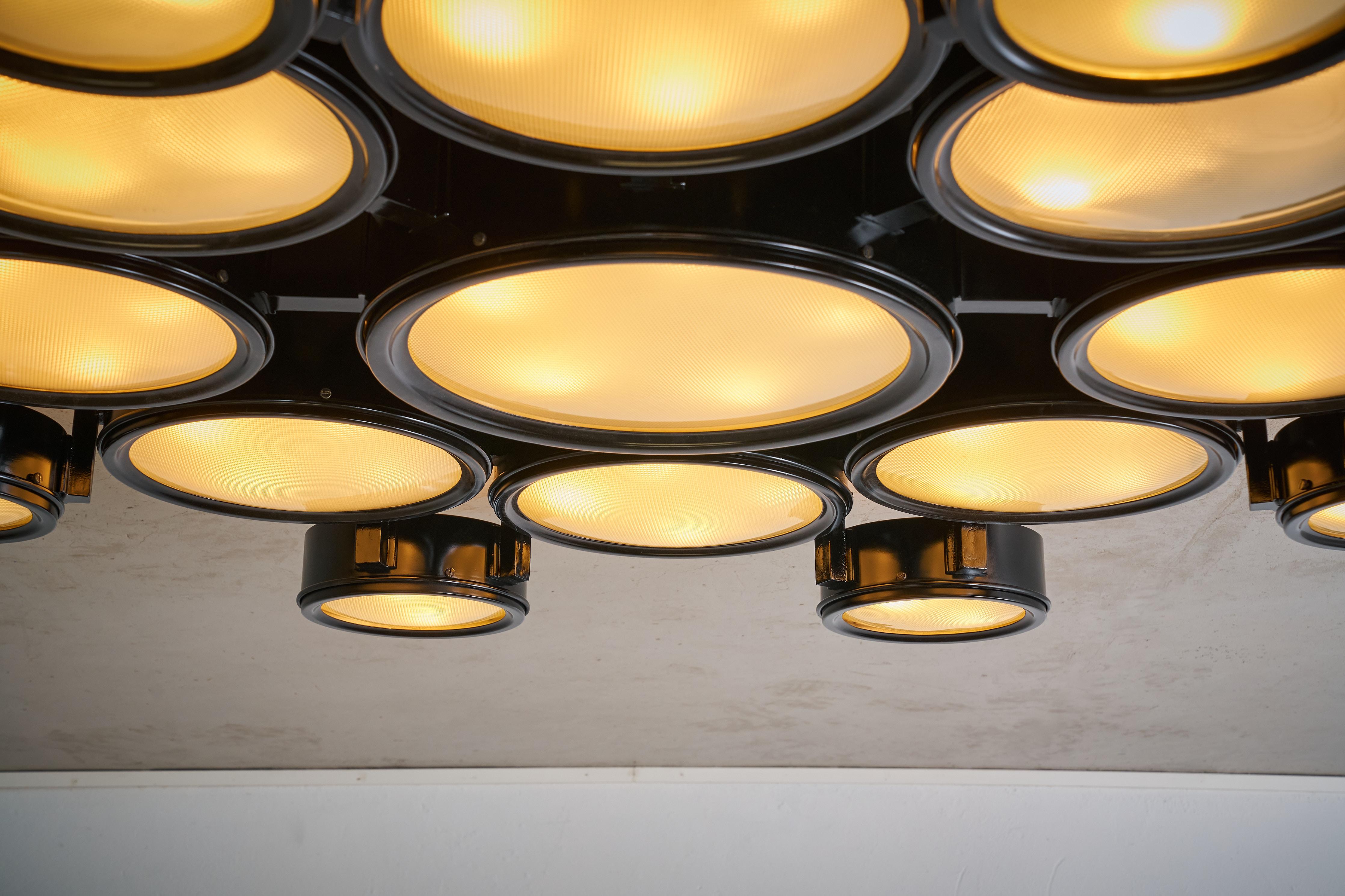 Studio B.B.R.P 2045/d Lámpara de techo para Arteluce, Italia, 1962 en venta 9