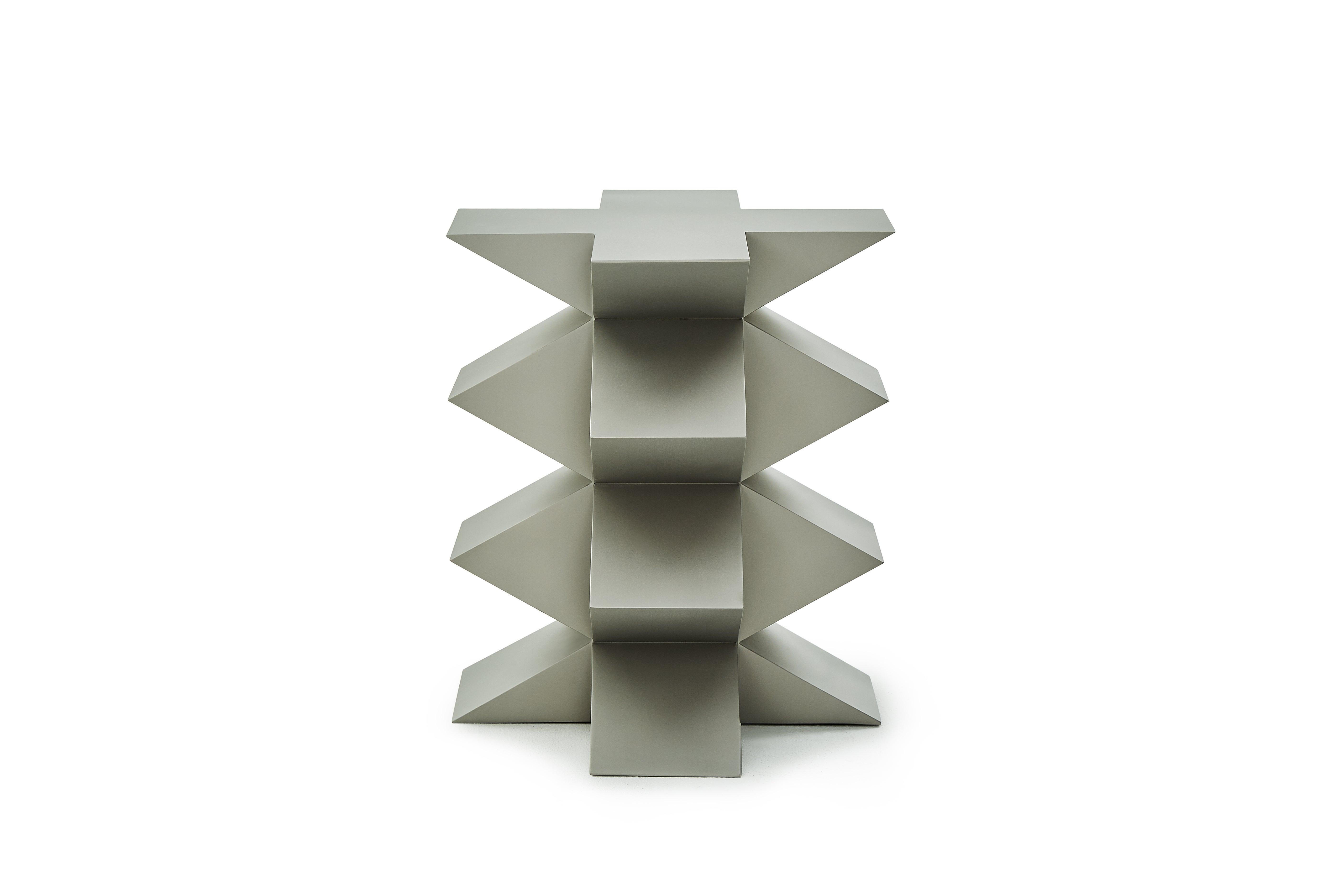 This sculptural side table is from the studio Brancusi collection designed and made by China-based artist Danjie Yan. The works debutted at Sifang Art Museum at Nanjing, China.

Danjie was inspired by the Pioneer of modern sculpture Constantin