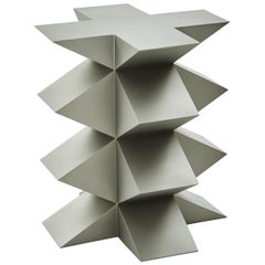 Mesa auxiliar escultórica Studio Brancusi III Acero mate Personalizable