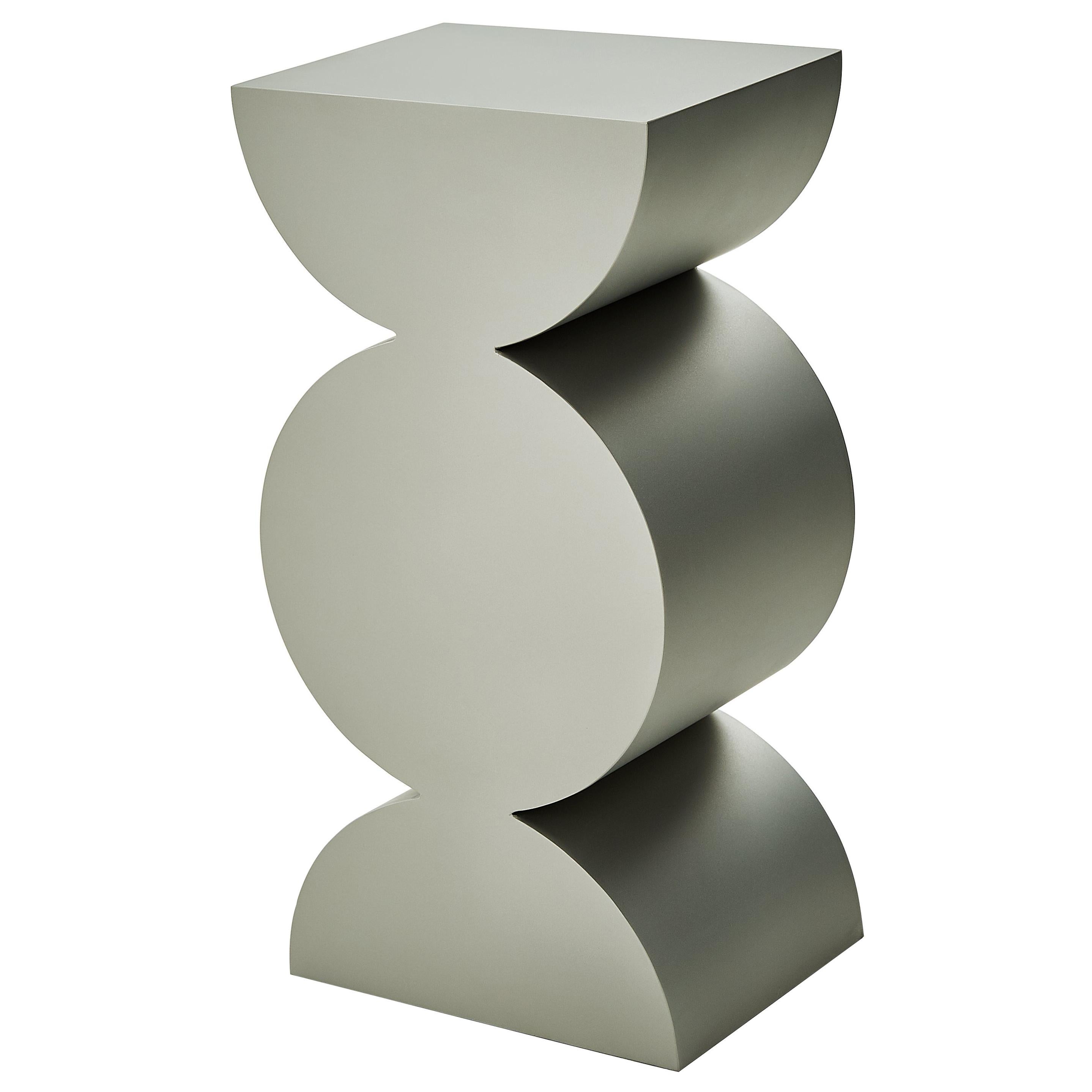 Mesa auxiliar escultórica Studio Brancusi XI Acero mate Personalizable