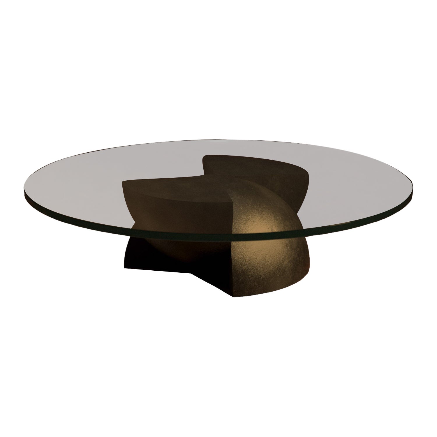 Studio Brocky Handmade Space-Age Cast ‘Axis’ Sculptural Coffee Table Basalt For Sale