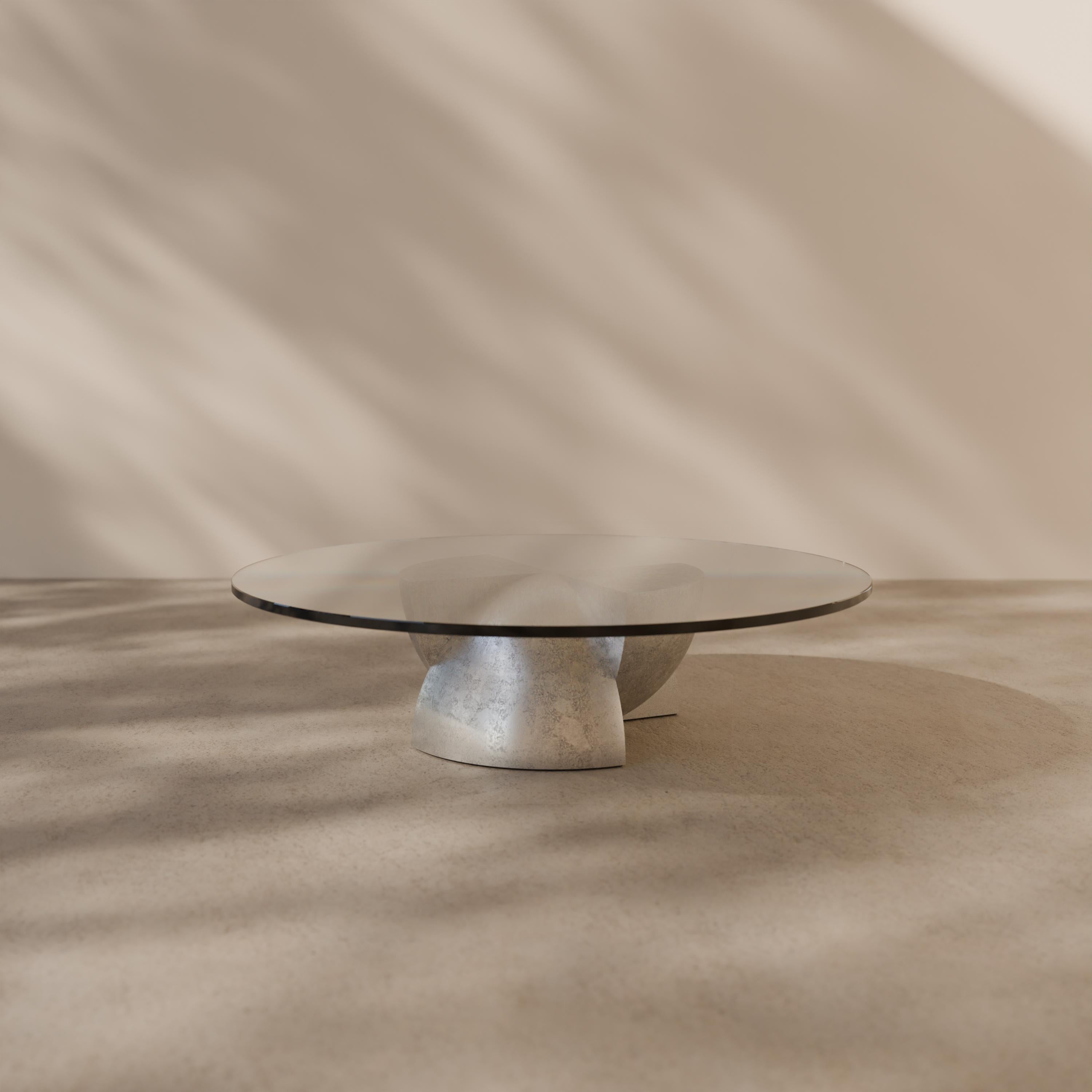 Table basse sculpturale 'Axis' en fonte d'aluminium A Space AGE de Studio Brocky Neuf - En vente à London, GB