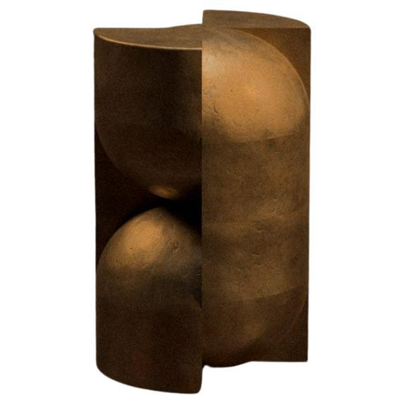 Studio Brocky Space-Age Cast Bronze ‘Capsule’ Sculptural Pedestal