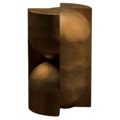 Studio Brocky Space-Age Cast Bronze ‘Capsule’ Sculptural Pedestal