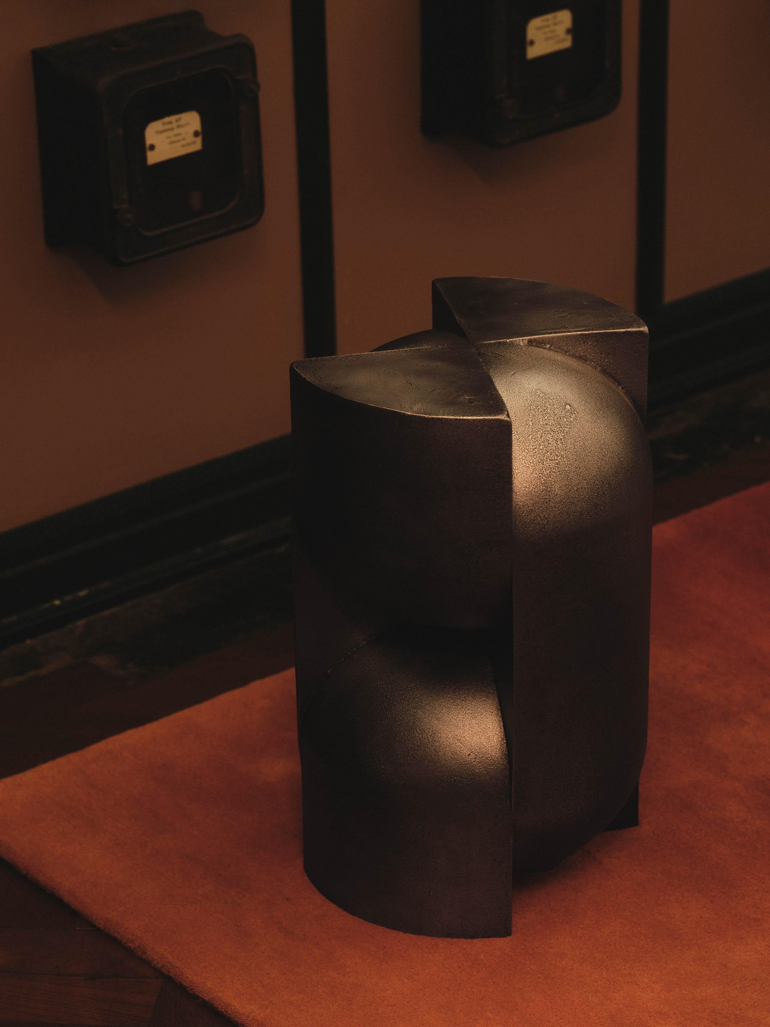 Studio Brocky Space-Age Cast ‘Capsule’ Sculptural Pedestal Basalt For ...