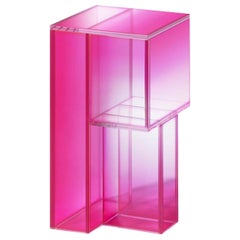 Studio Buzao, Null Side Shelf Hot Pink Edition, Laminated Glass, Limited Edition