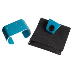 Studio C Garnets and Blue Aluminium Cuff and its Céleste Ring