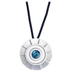 Studio C London Blue Topaze and Aluminium Necklace