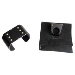 Studio C Peridots and Black Aluminium Cuff and its Céleste Ring